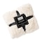 Hastings Home Faux Fur Throw Blanket, Luxurious, Soft Hypoallergenic Long Pile with Sherpa Back 60"x70" (White) 508025HUZ - alternate 2